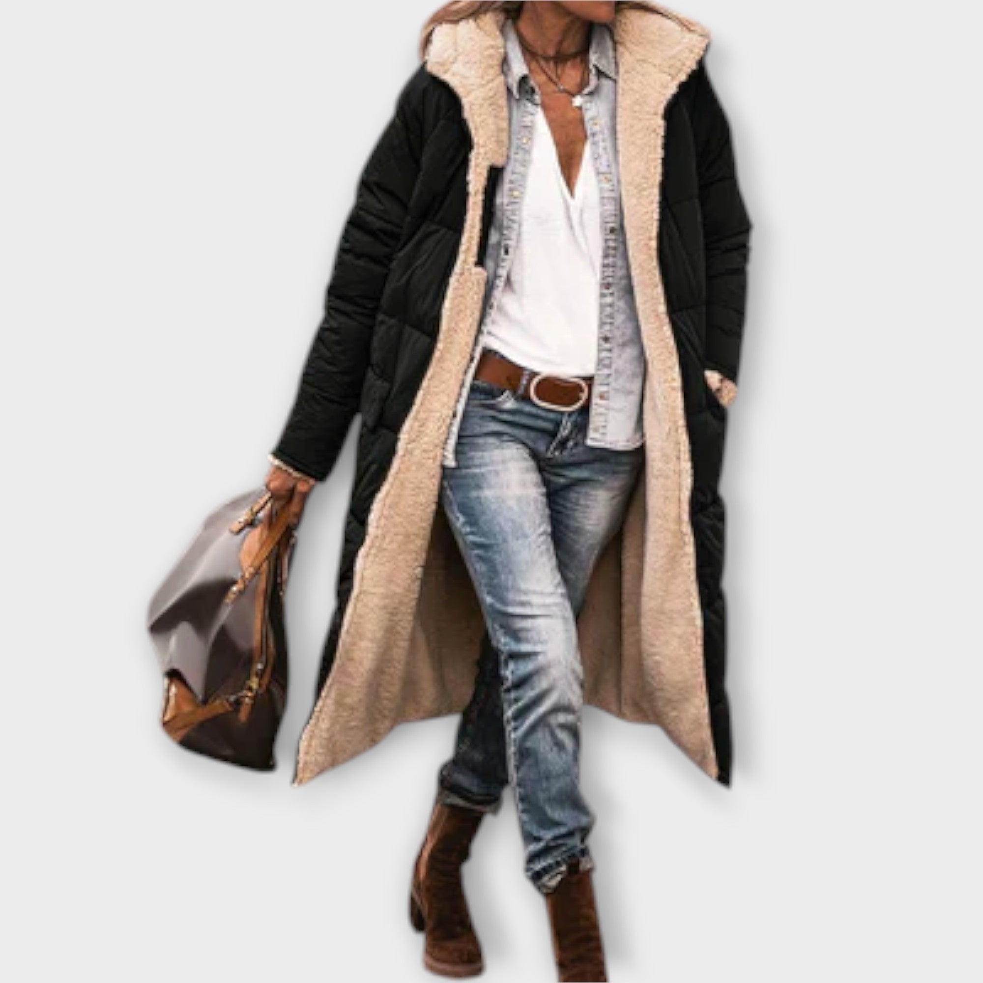 Kora - Mantella con rivestimento in Fleece