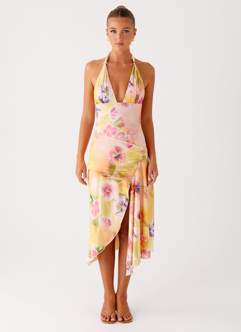 Floral Mirage Midi Dress