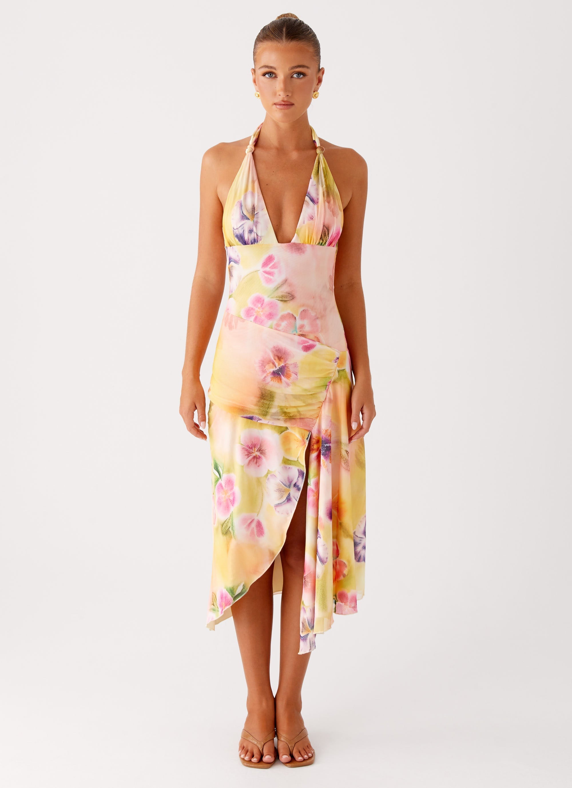 Floral Mirage Midi Dress