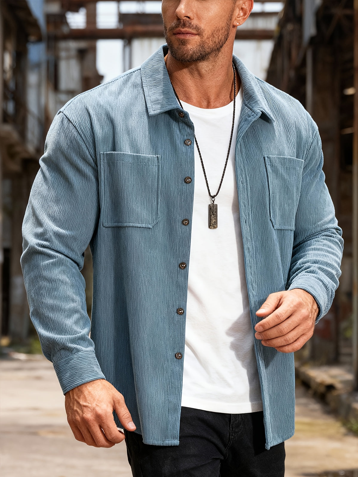 GIULIO™ | CAMICIA IN VELLUTO A COSTE DI RAVELLI MILANO