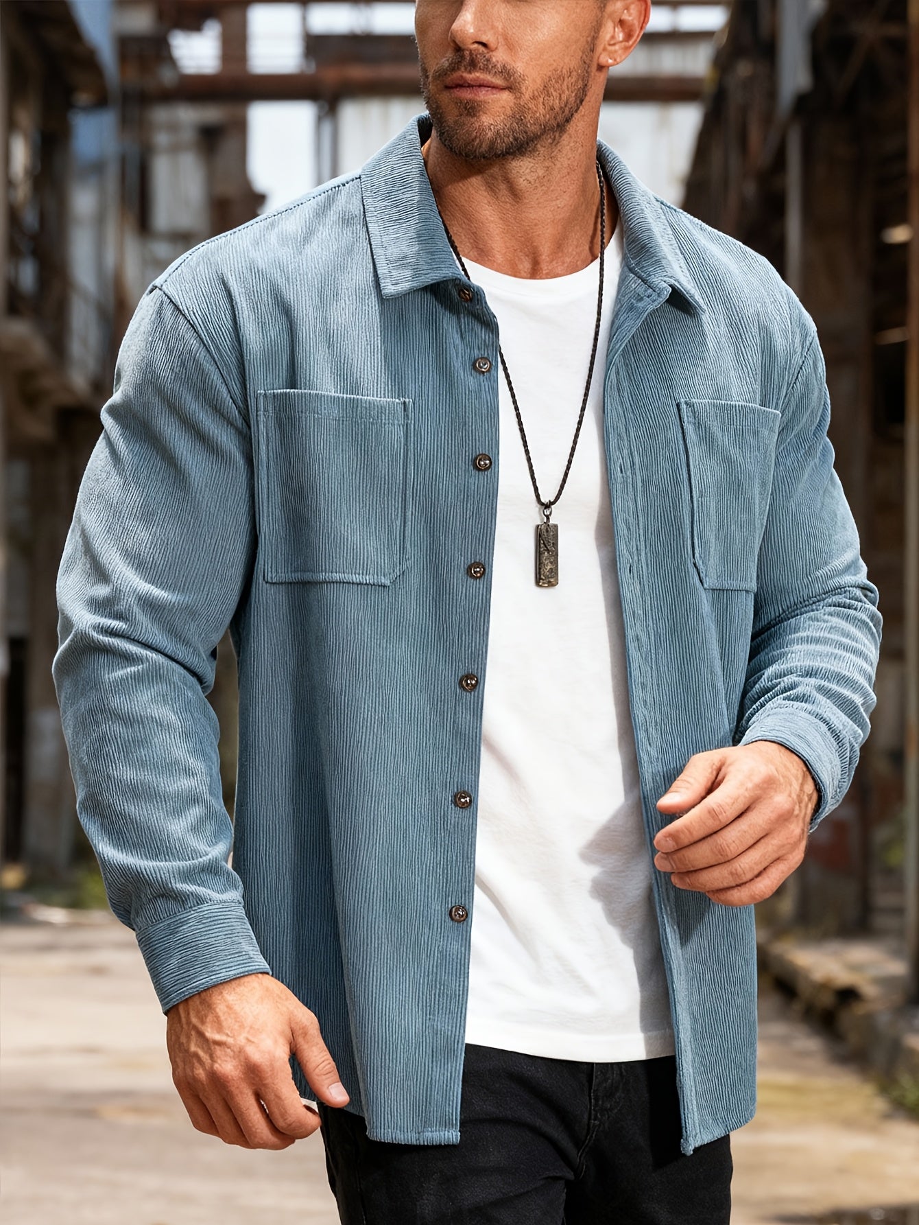 GIULIO™ | CAMICIA IN VELLUTO A COSTE DI RAVELLI MILANO
