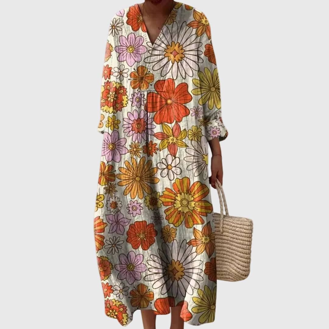 Stephanie | Vestito Midi Geometrico