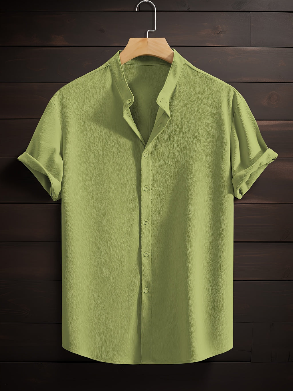 LUCA™ | CAMICIA ESTIVA CON COLLETTO COREANO DI RAVELLI MILANO