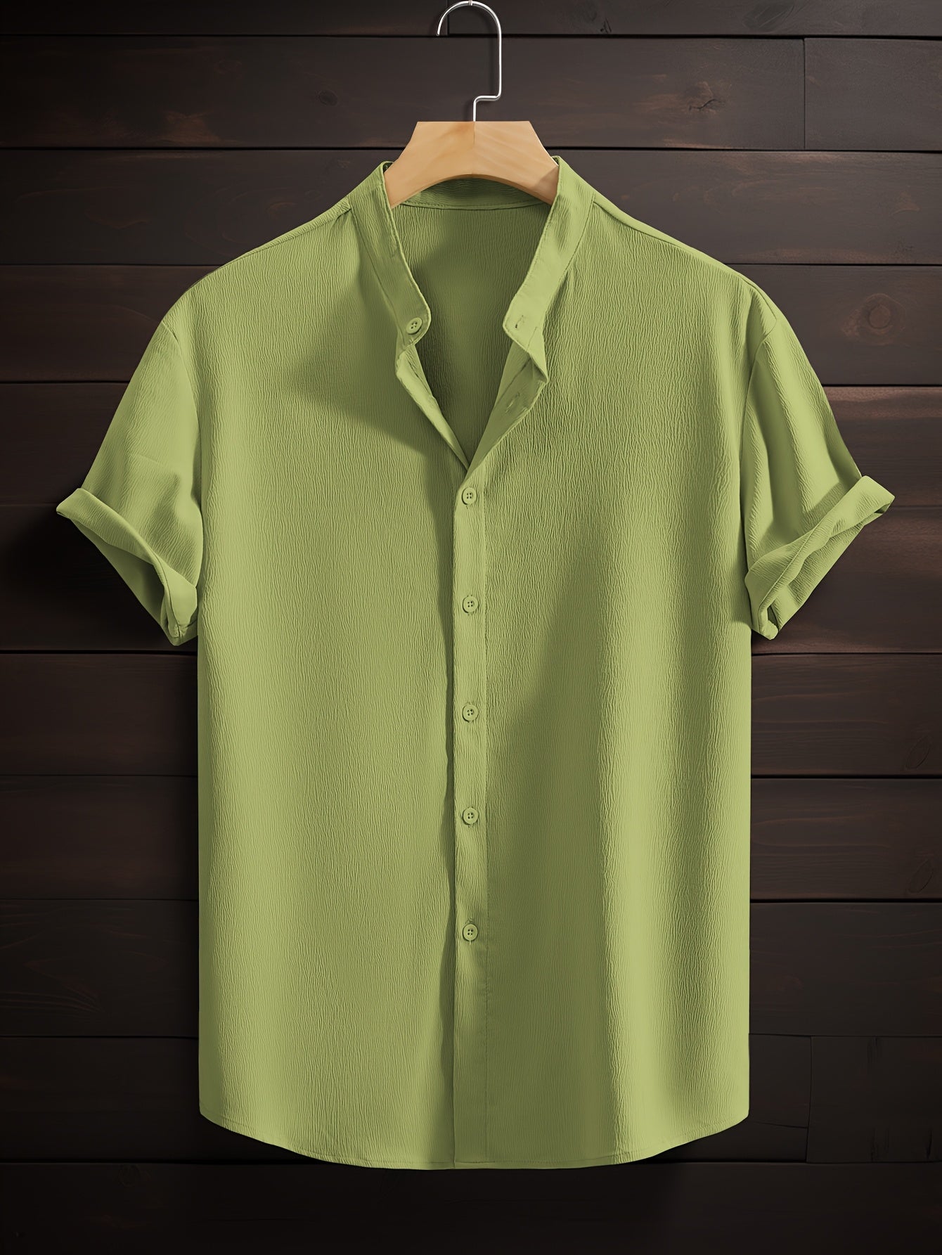 LUCA™ | CAMICIA ESTIVA CON COLLETTO COREANO DI RAVELLI MILANO