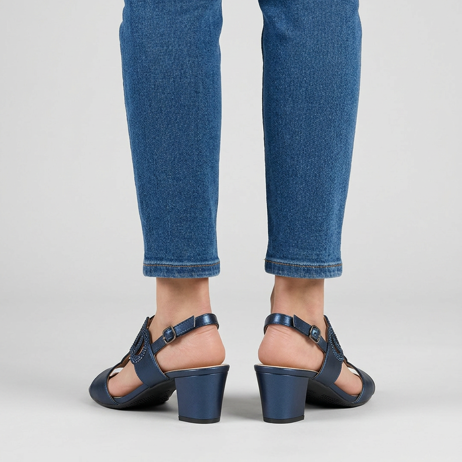 Gea - Sandalo comodo donna con tacco