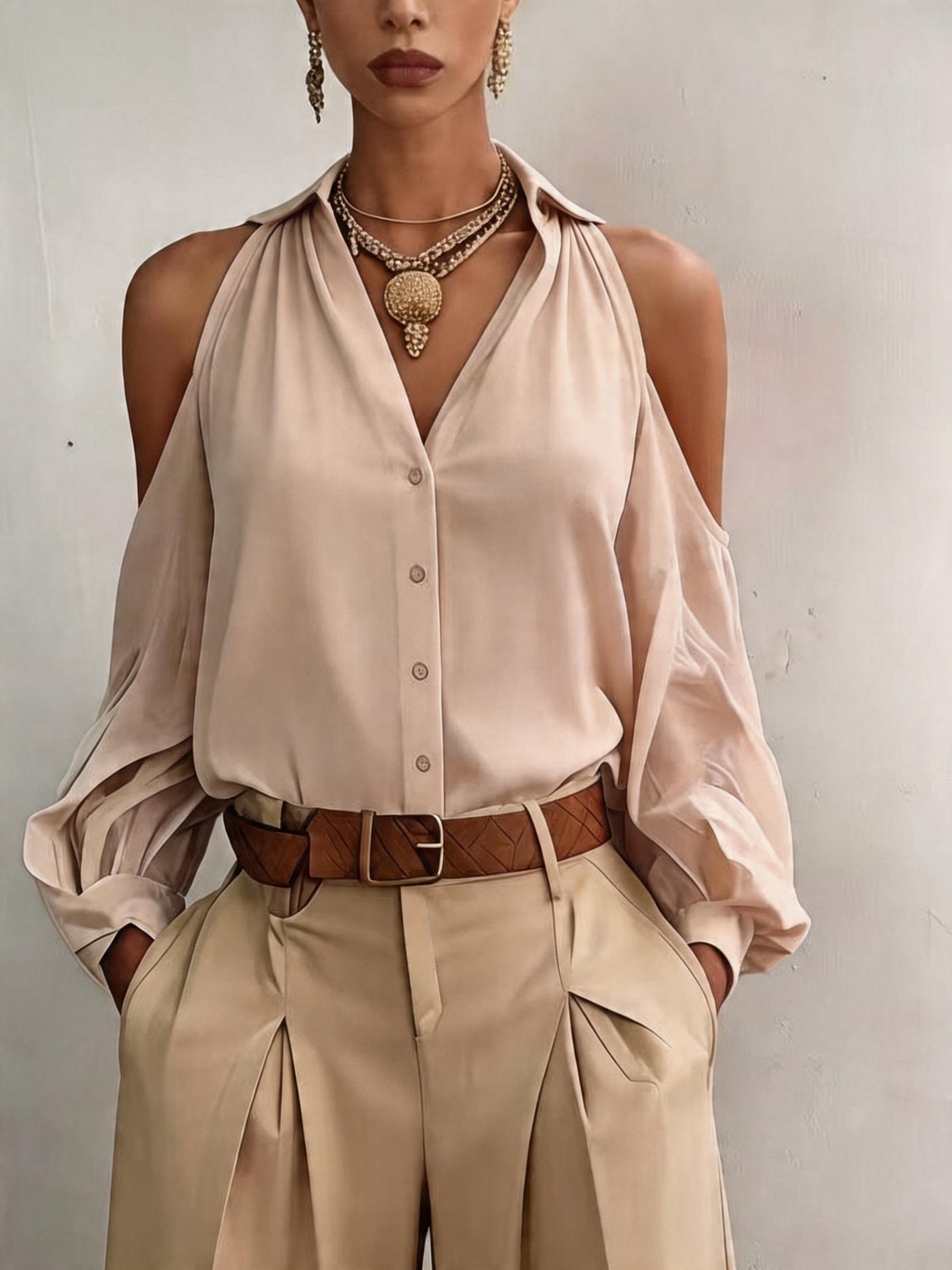 SOFIA™ | BLUSA ELEGANTE OPEN-SHOULDER DI RAVELLI MILANO