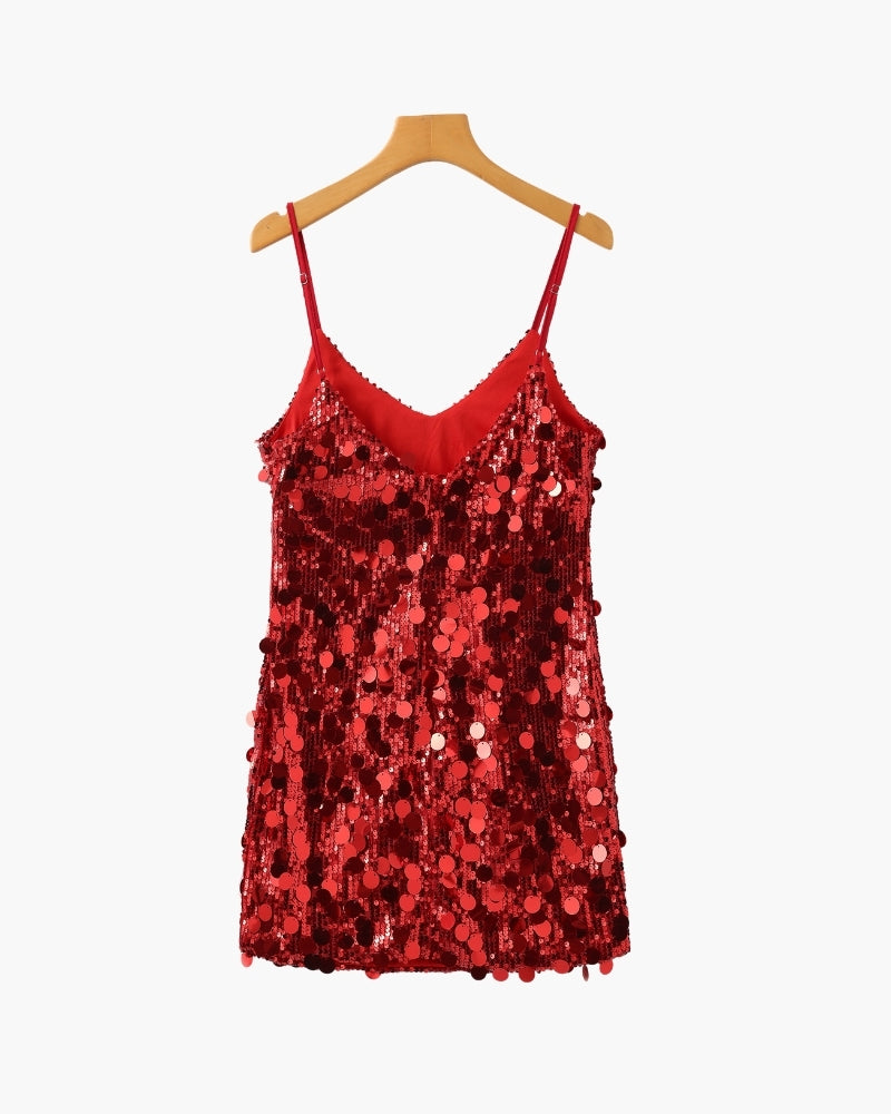 Mini Abito da Party con Paillettes