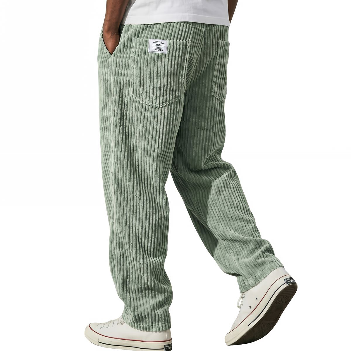 Varel | Pantaloni da uomo in velluto a coste con vita elasticizzata