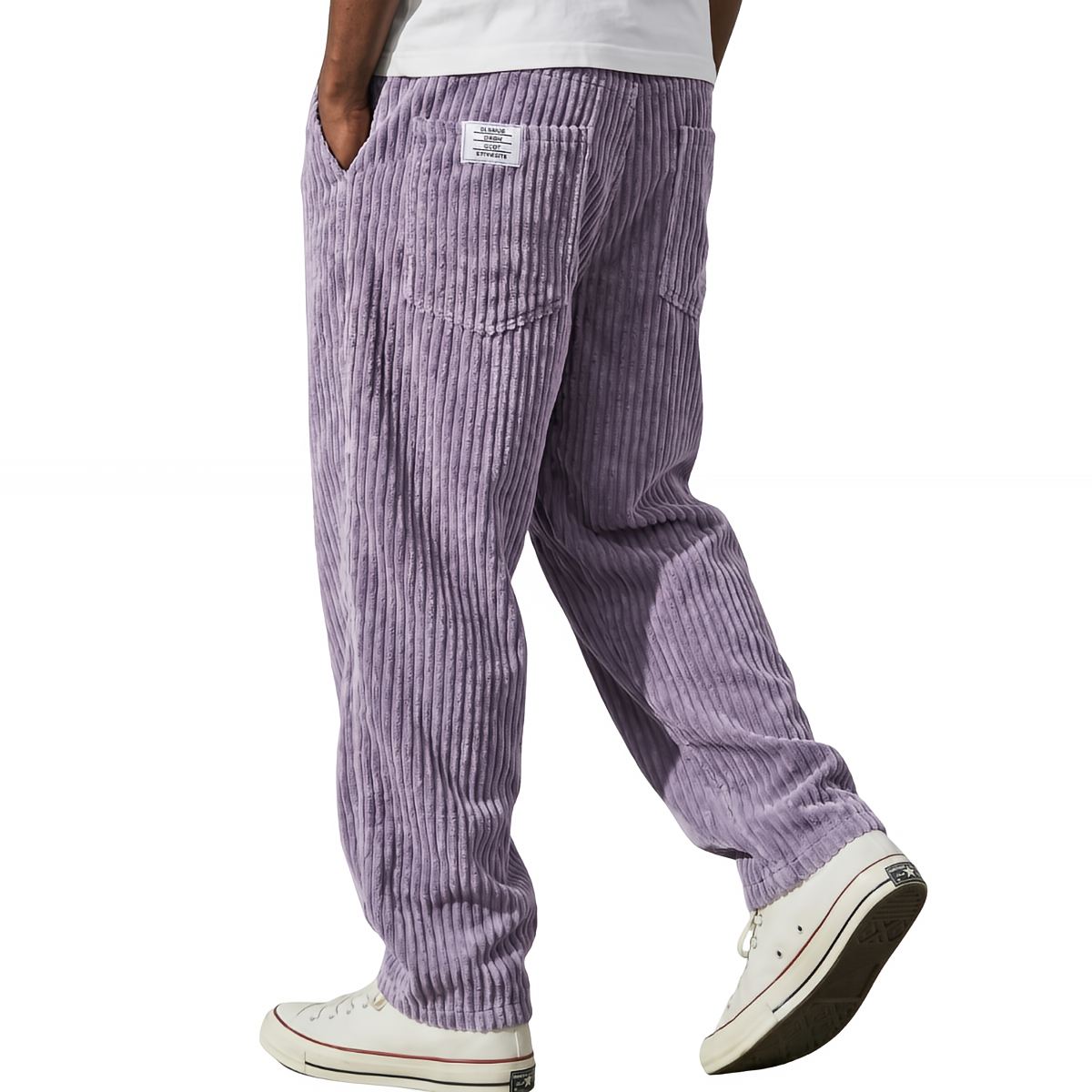 Varel | Pantaloni da uomo in velluto a coste con vita elasticizzata