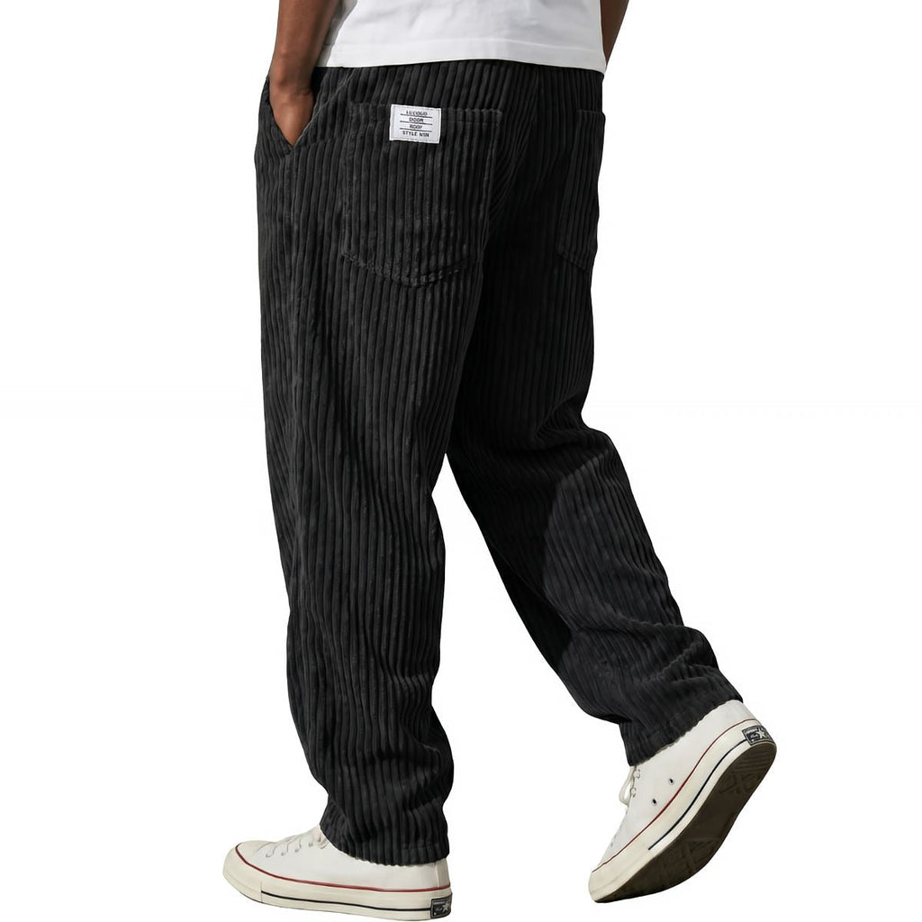Varel | Pantaloni da uomo in velluto a coste con vita elasticizzata