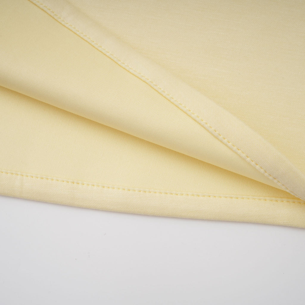 Yellow Pearl Trim Shawl Detail Maxi Dress