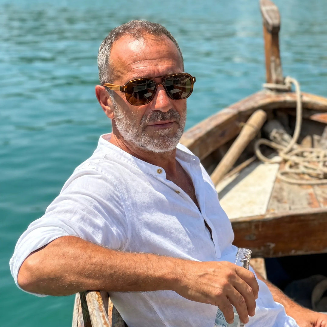 Vittorio — Occhiali da Sole in Acetato e Legno