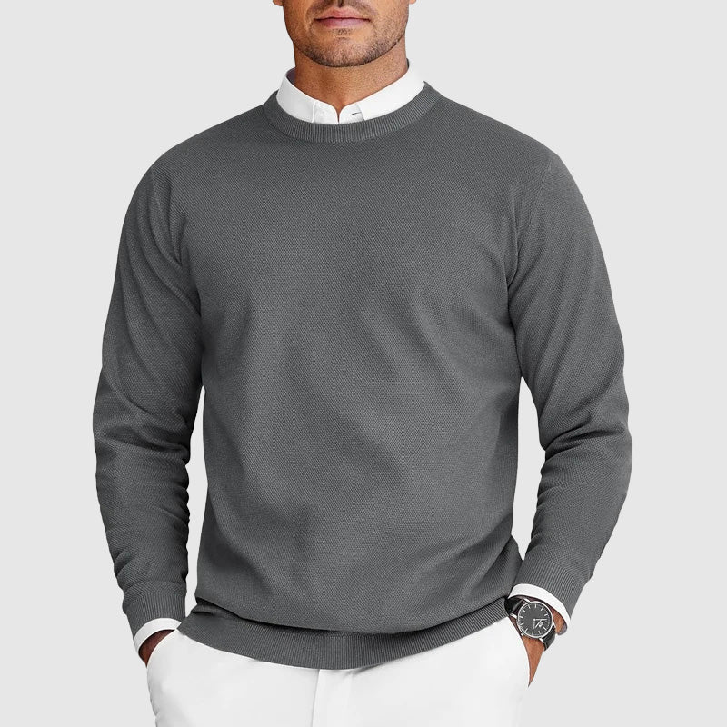 Matteo™ | Maglione Girocollo da Uomo in Maglia Fine
