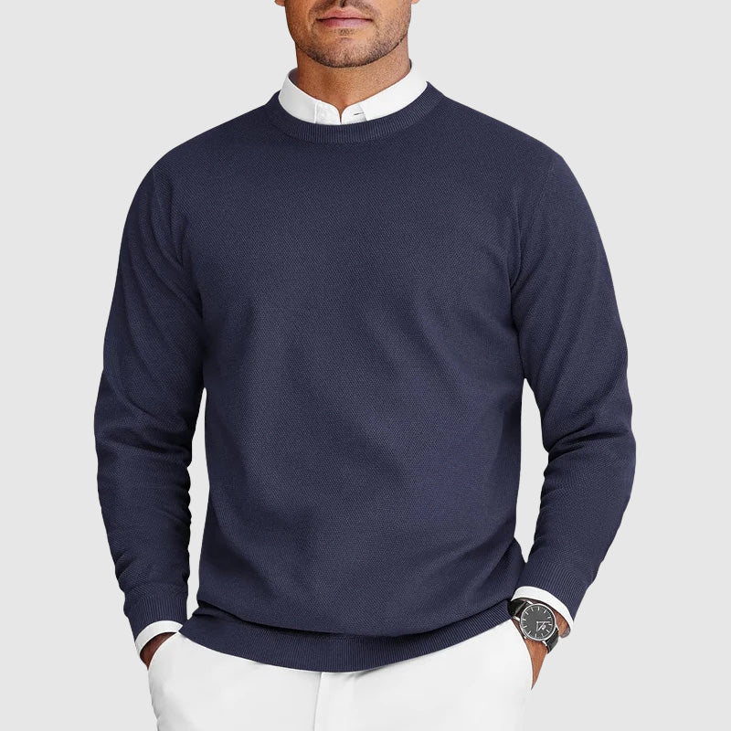 Matteo™ | Maglione Girocollo da Uomo in Maglia Fine