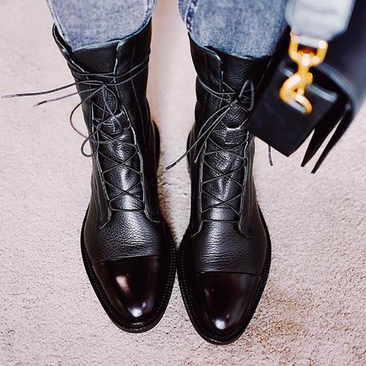 Brianna™ | Stivaletti alla Caviglia in Pelle Premium