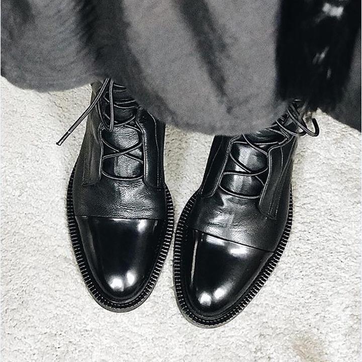 Brianna™ | Stivaletti alla Caviglia in Pelle Premium
