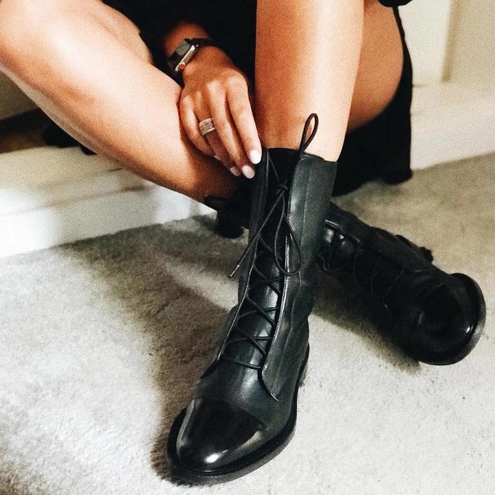 Brianna™ | Stivaletti alla Caviglia in Pelle Premium