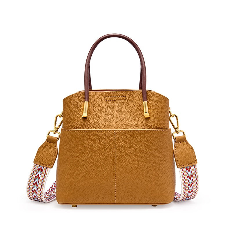 Elegant Women's Genuine Leather Ladies Crossbody Handbag