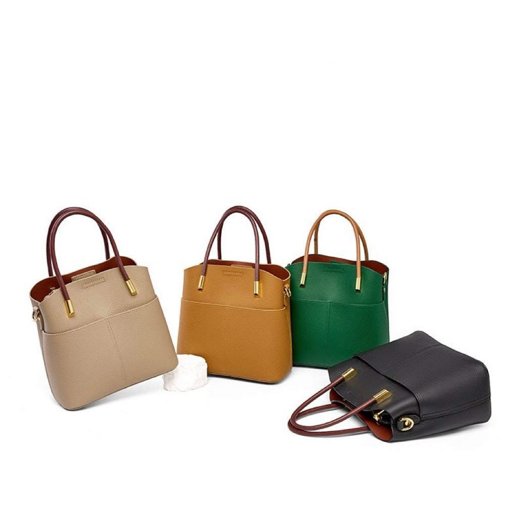 Elegant Women's Genuine Leather Ladies Crossbody Handbag