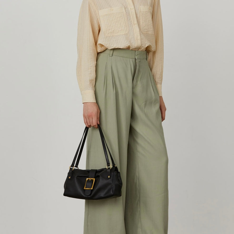 Eternal Elegance Genuine Leather Baguette