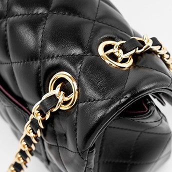 Inspired Quilted Women's Genuine Leather Shoulder Crossbody Bag
