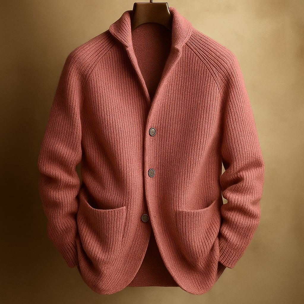 Cardigan Ravelli Milano in Maglia Leggera con Bottoni