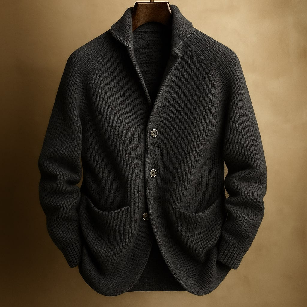 Cardigan Ravelli Milano in Maglia Leggera con Bottoni