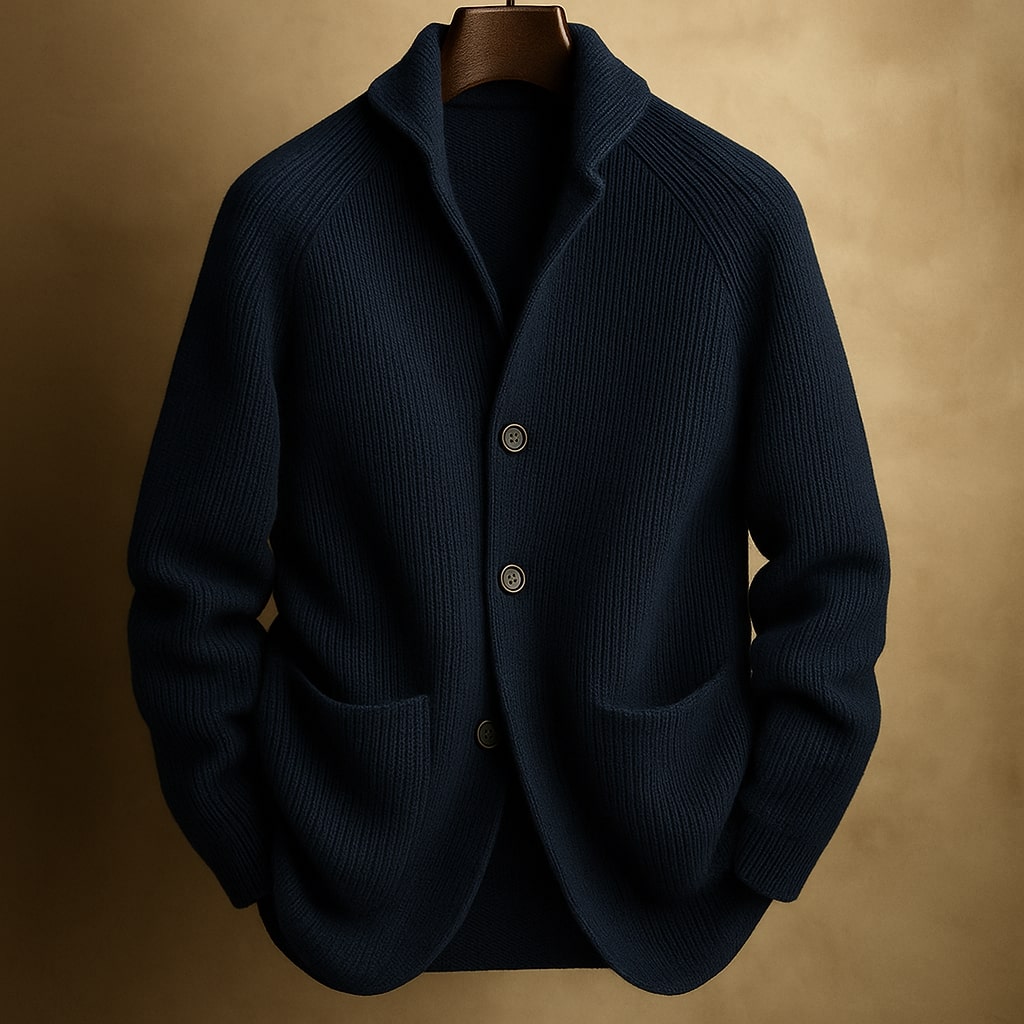 Cardigan Ravelli Milano in Maglia Leggera con Bottoni