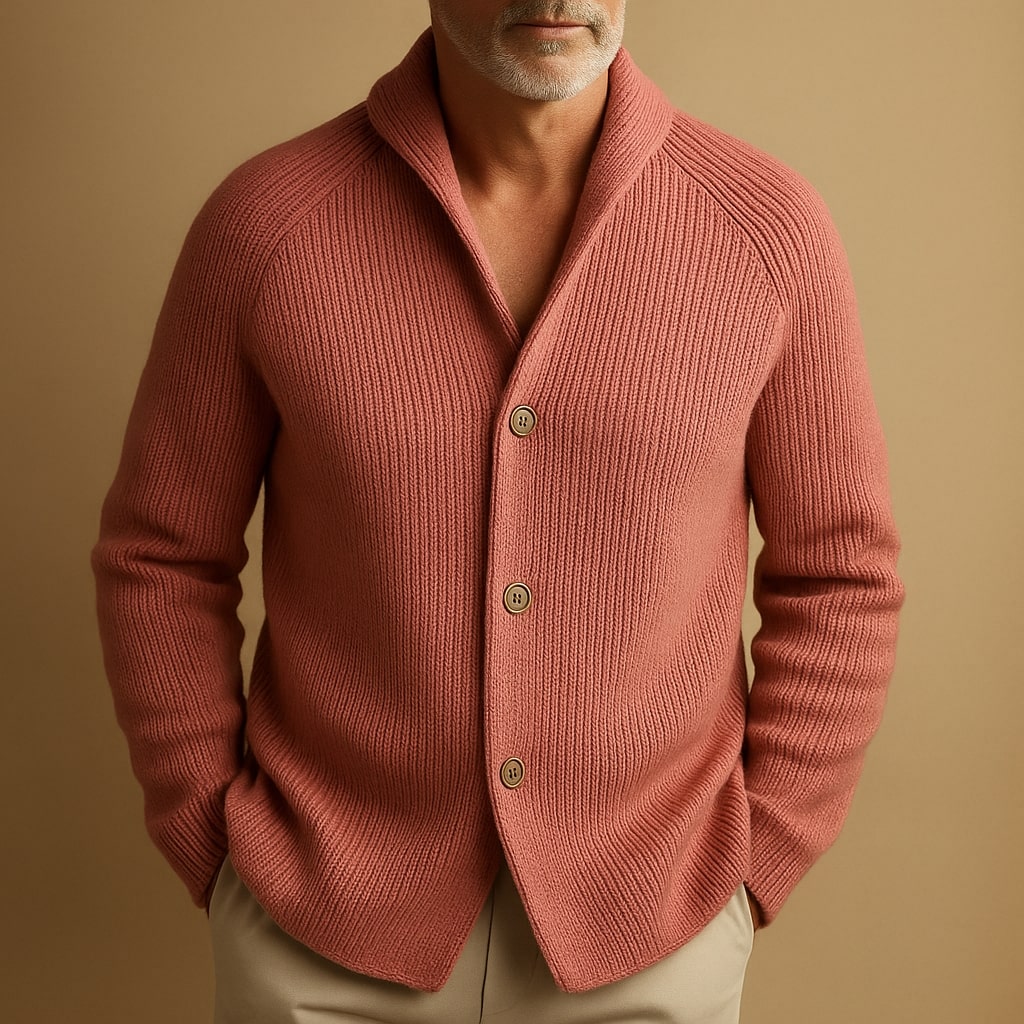 Cardigan Ravelli Milano in Maglia Leggera con Bottoni
