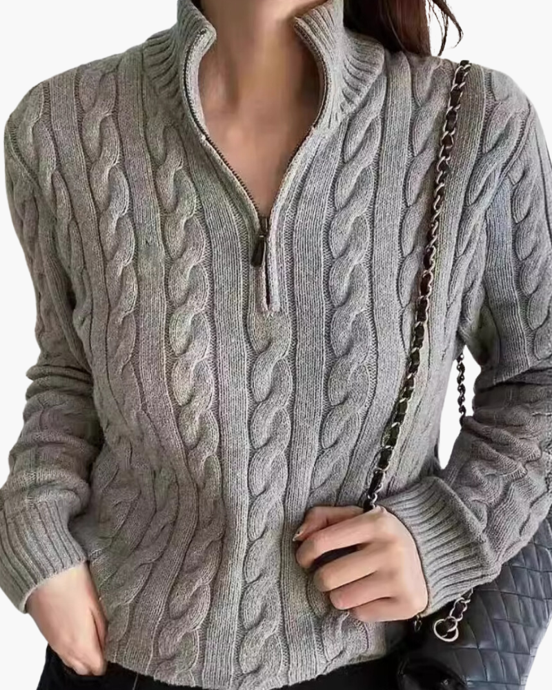Maglione Donna Verbier con Mezza Zip