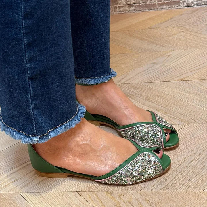 SANDALO FLAT CON CINTURINO ALLA CAVIGLIA