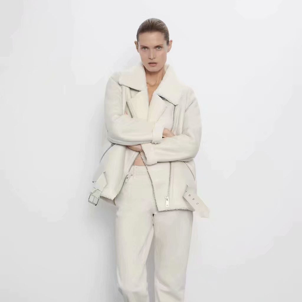 Elena | Cappotto Invernale In Pelle Di Agnello Di Lusso