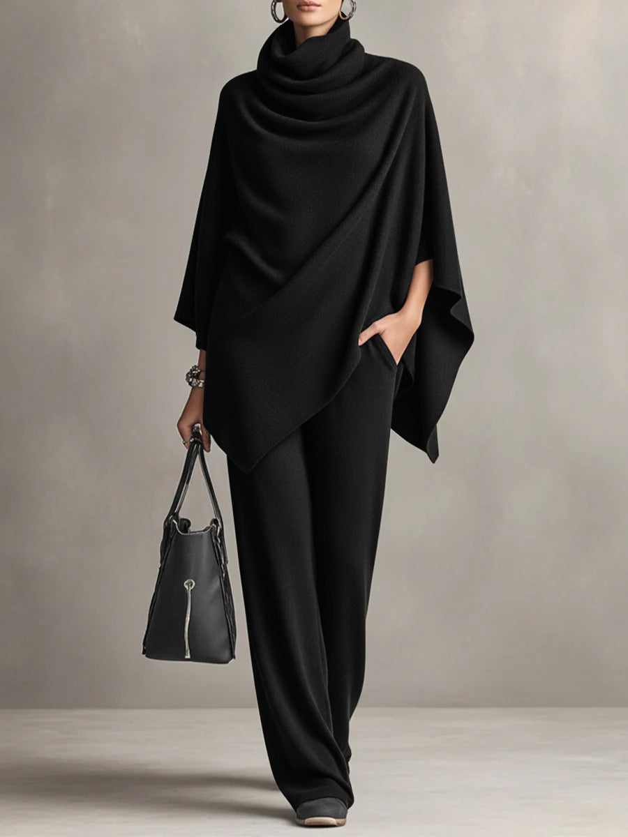 Claudia | Elegant Drape Two-Piece Set
