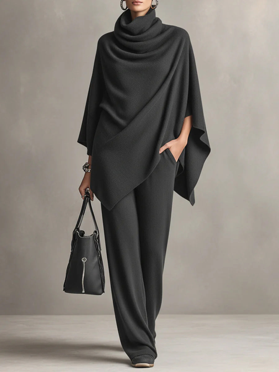 Claudia | Elegant Drape Two-Piece Set