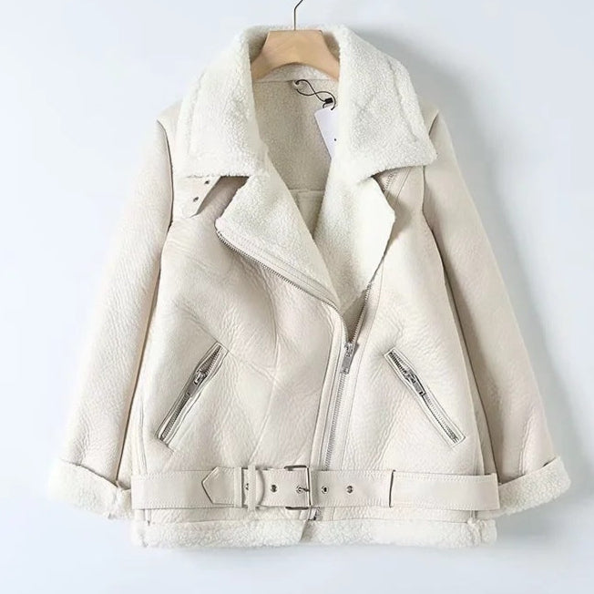 Elena | Cappotto Invernale In Pelle Di Agnello Di Lusso