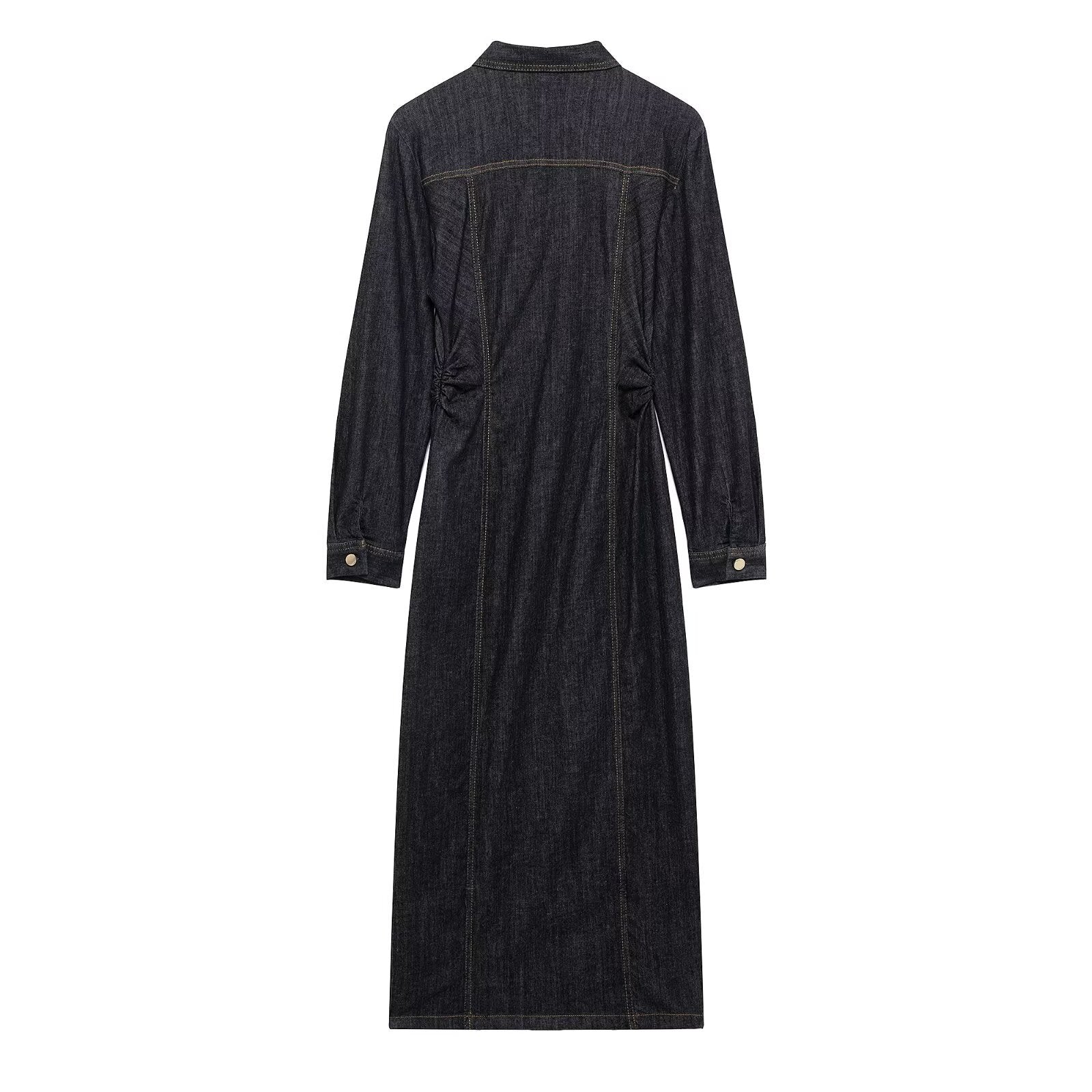 Layorza Denim Maxi Dress