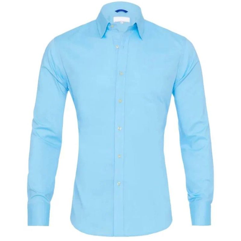 Camicia con zip antipiega Leo