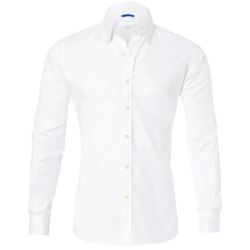 Camicia con zip antipiega Leo