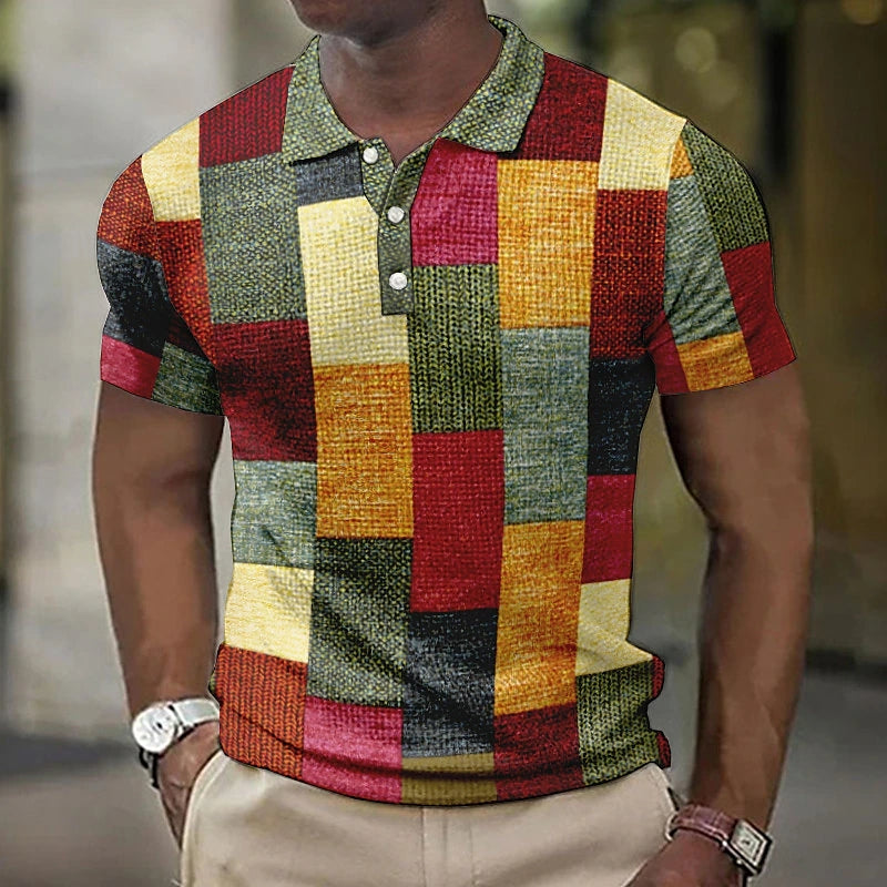 Polo Henry alla moda multicolore