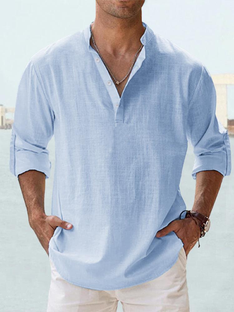 Givalli - Camicia over in lino casual