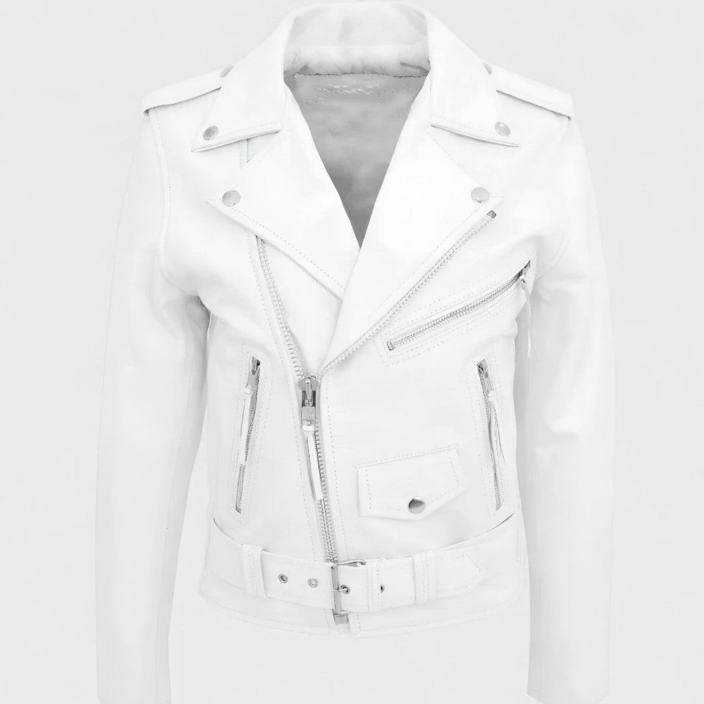 Austin - Giacca in Pelle Biker Classica