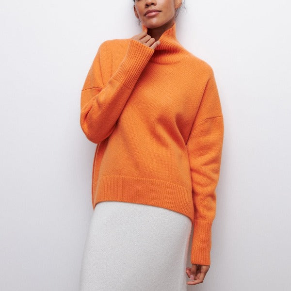 Lunara™ | Maglione Oversize a Collo Alto Ultra Morbido