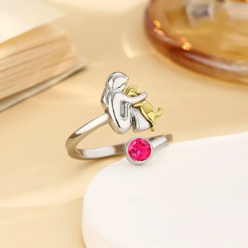 Aria & Lily | Anello Abbraccio con Cane
