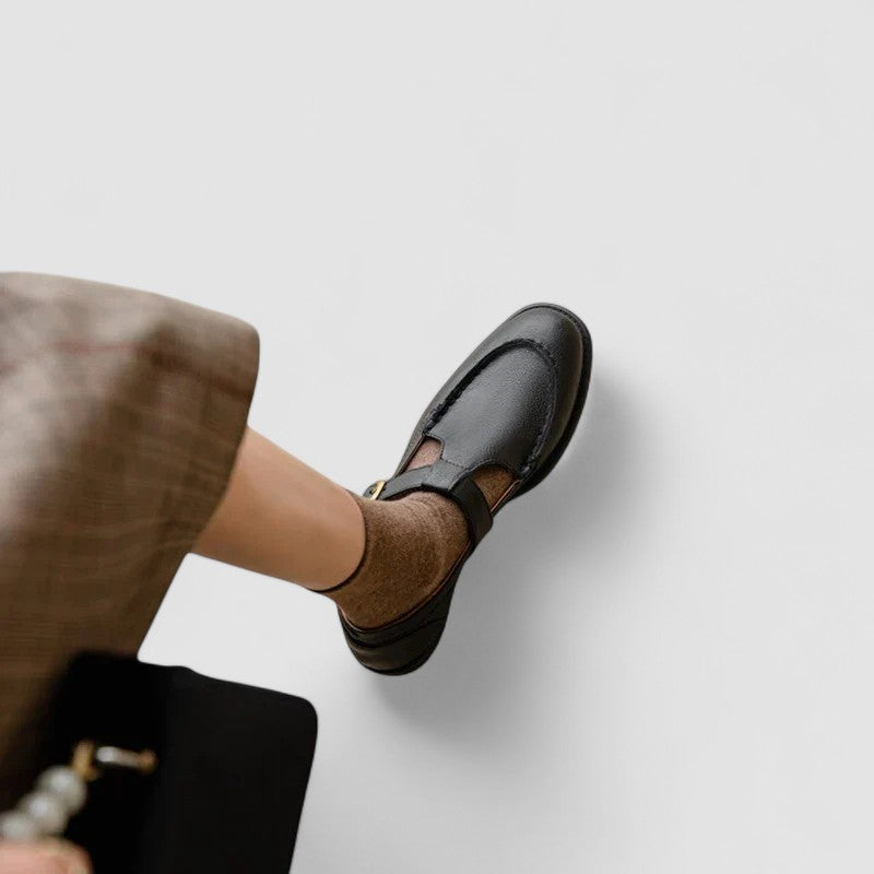 Avery™ | Scarpe Mary Jane Ortopediche con Punta Quadrata