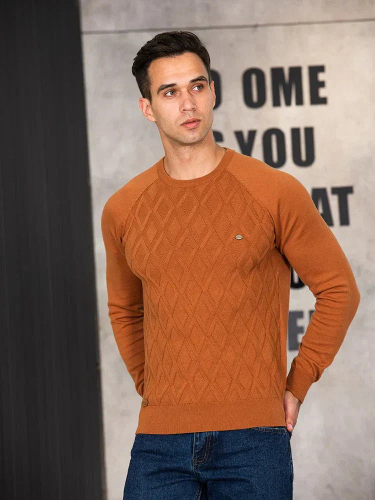 Theodor | Pullover Da Uomo Con Motivo A Rombi