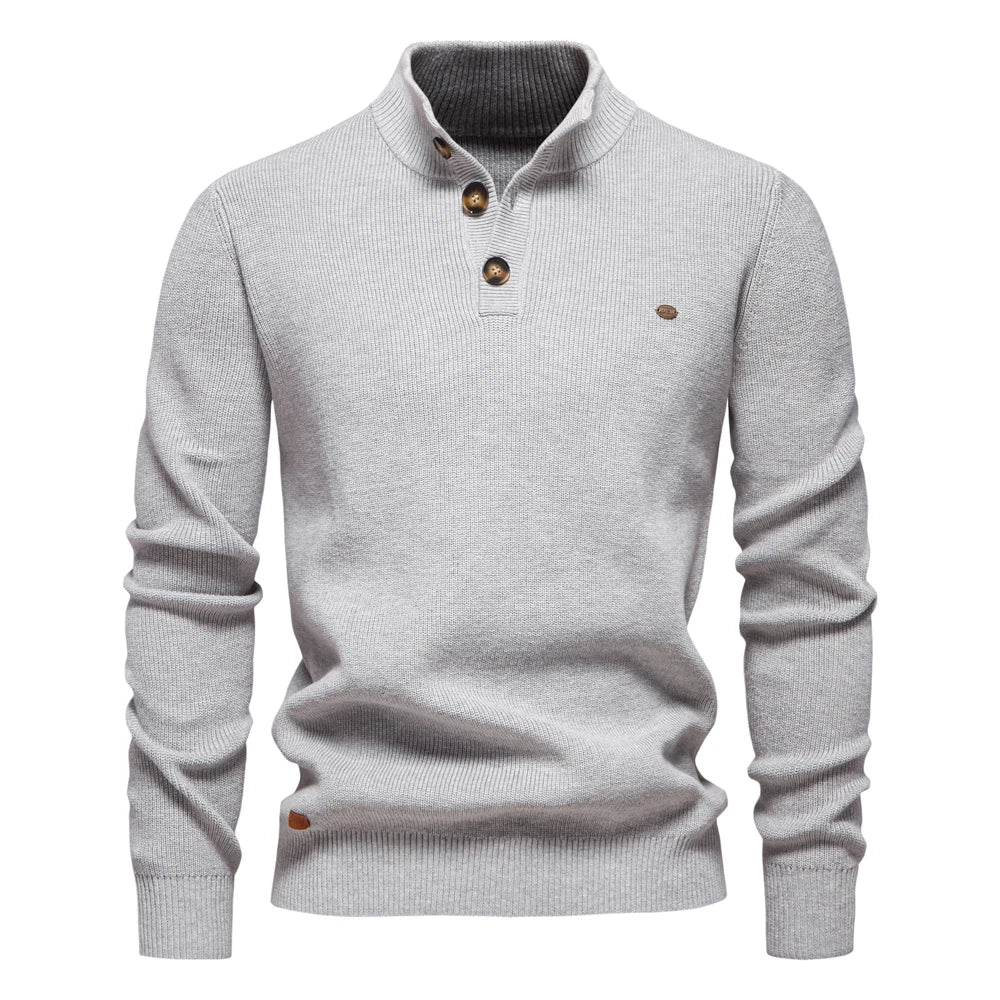 Konrad | Elegante Pullover Da Uomo Con Design A Bottoni