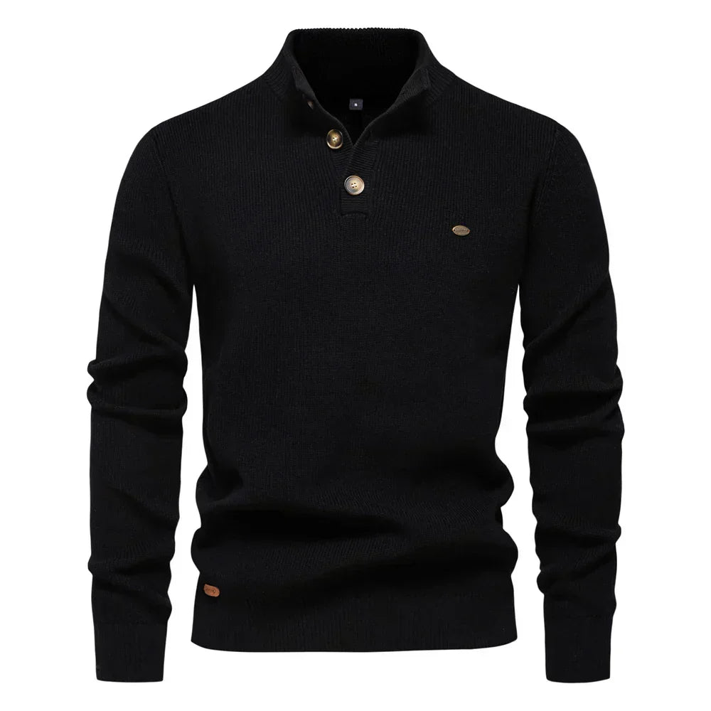Konrad | Elegante Pullover Da Uomo Con Design A Bottoni
