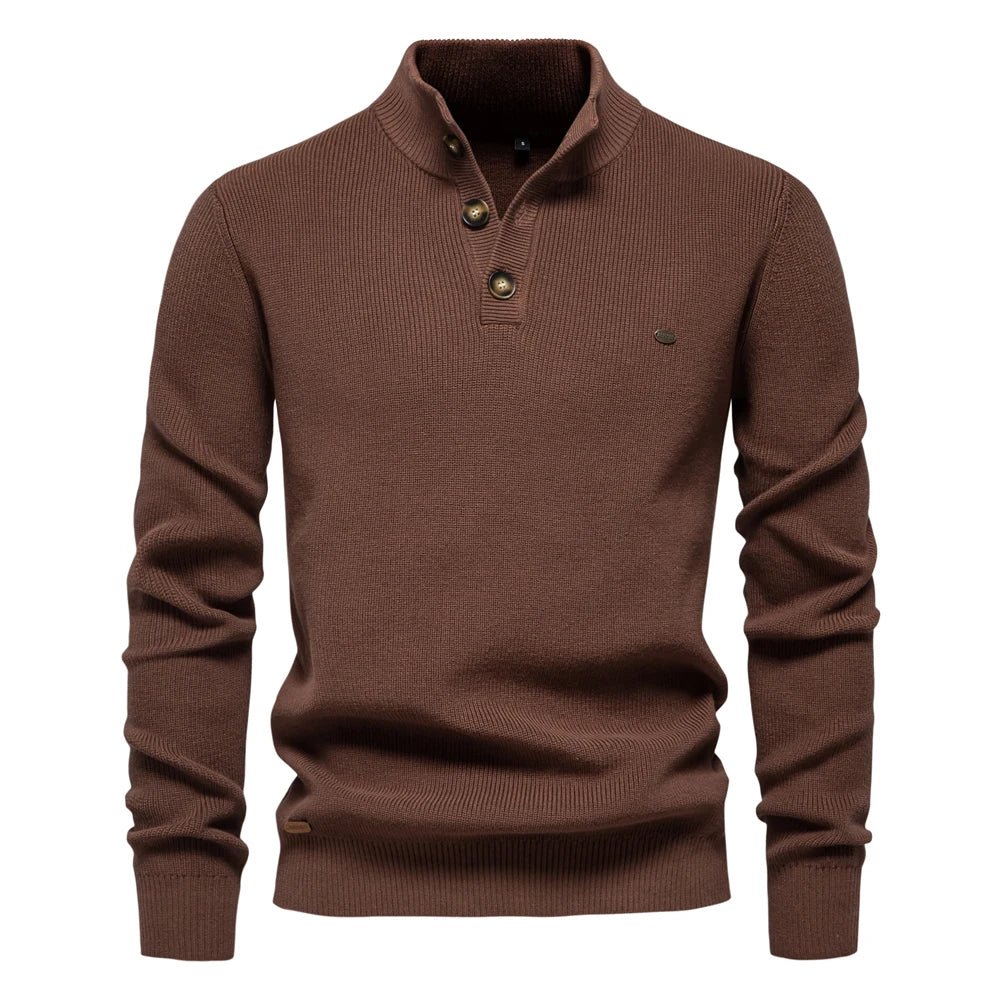 Konrad | Elegante Pullover Da Uomo Con Design A Bottoni