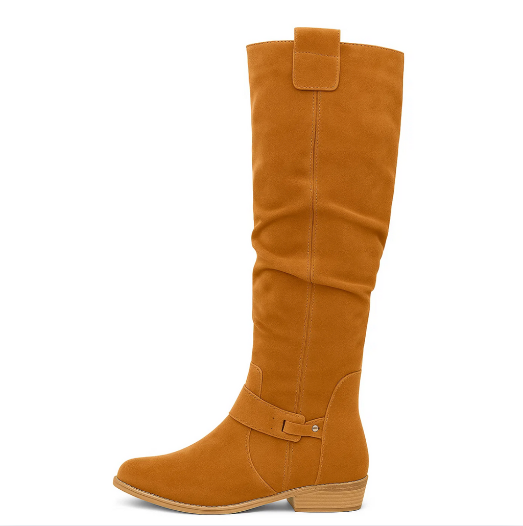 Valentina™ | Stivali al Ginocchio in Pelle Scamosciata