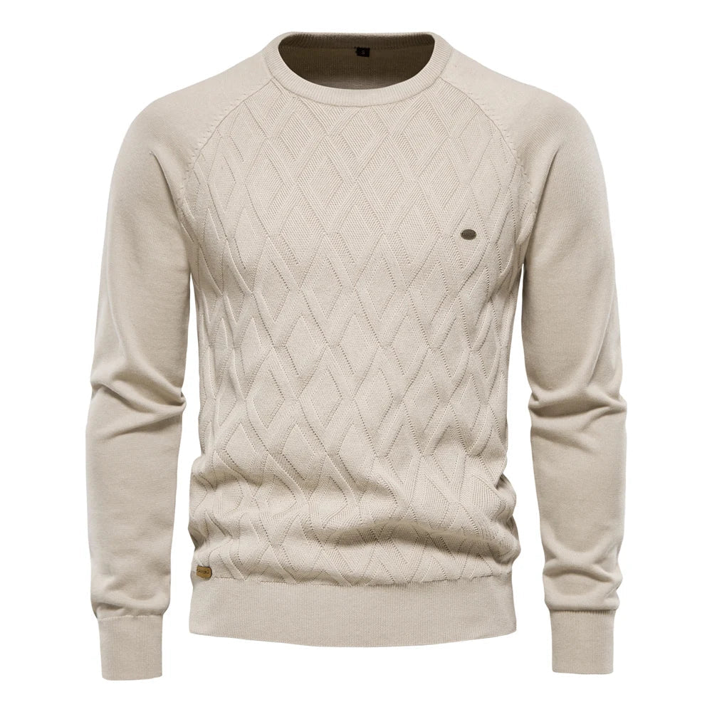 Theodor | Pullover Da Uomo Con Motivo A Rombi